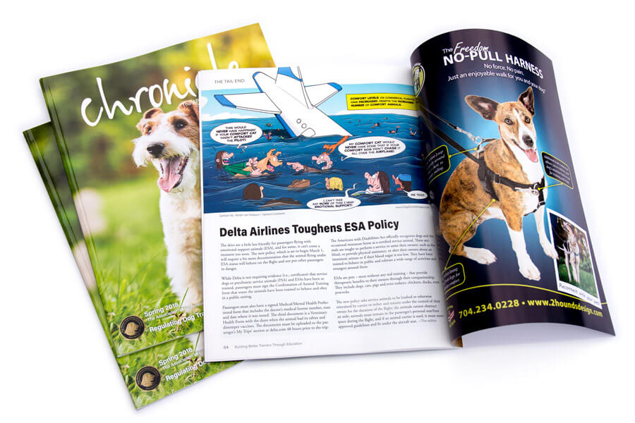 Esta caricatura fue publicada previamente en The Chronicle of the Dog, la revista trimestral de la APDT (Association of Professional Dog Trainers).