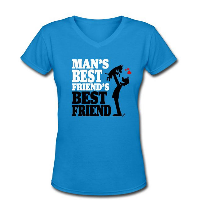 Man's Best Friend's Best Friend T-shirt design by Yaroon's Cartoons, auteur van de Dogs Don't Whisper cartoons.
