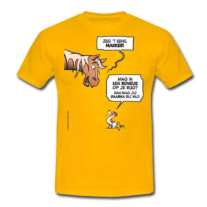 Een stoer voorstel (een Jack Russell & een paard)